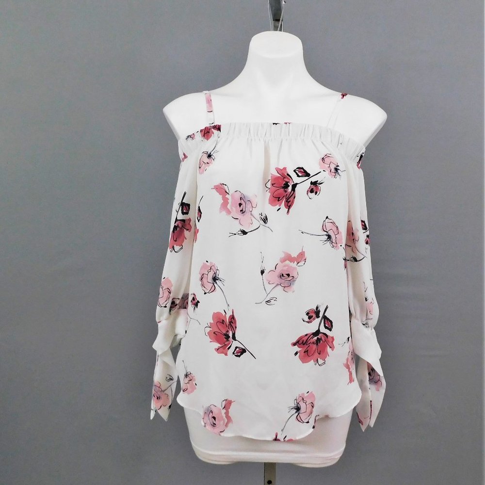 BCX Women‎ Shirt White Pink S